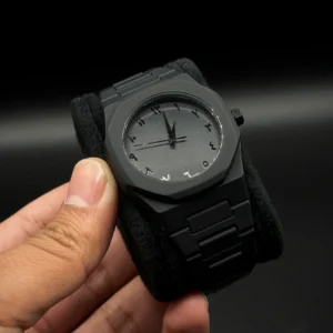 Black Aura Arabic Dial Watch