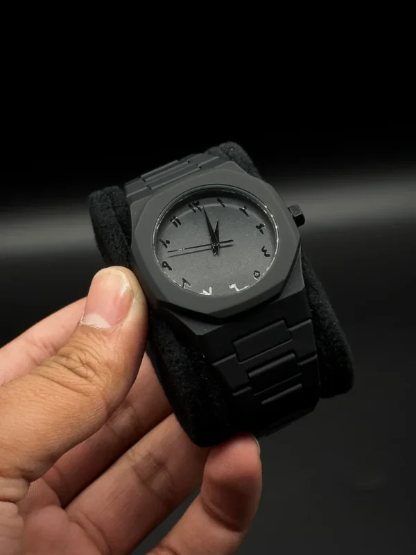 Black Aura Arabic Dial Watch